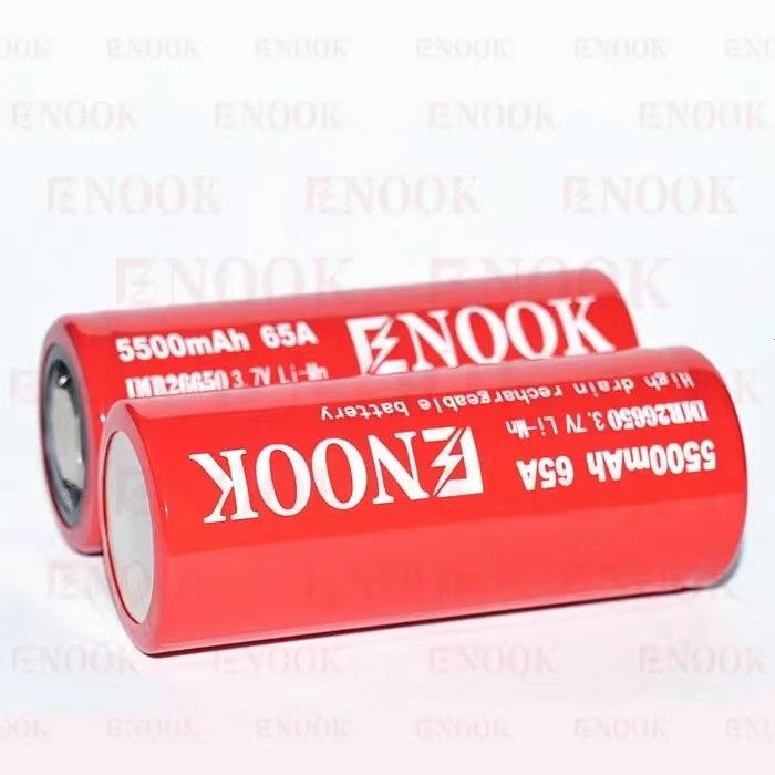 5500mAh 3.7V bateria de íons de lítio 26650 recarregável 18650 bateria de alto dreno