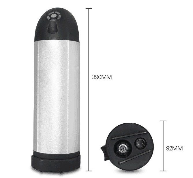 Sliver Kettle Tipo Li Ion E Bateria de bicicleta 10Ah - 20Ah Bateria de lítio 36V