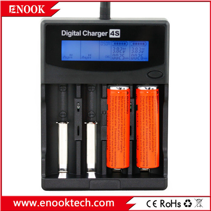 Smart 4 Slots AA AAA Carregador de bateria DC3.6V / 3.7V Carregador de bateria recarregável