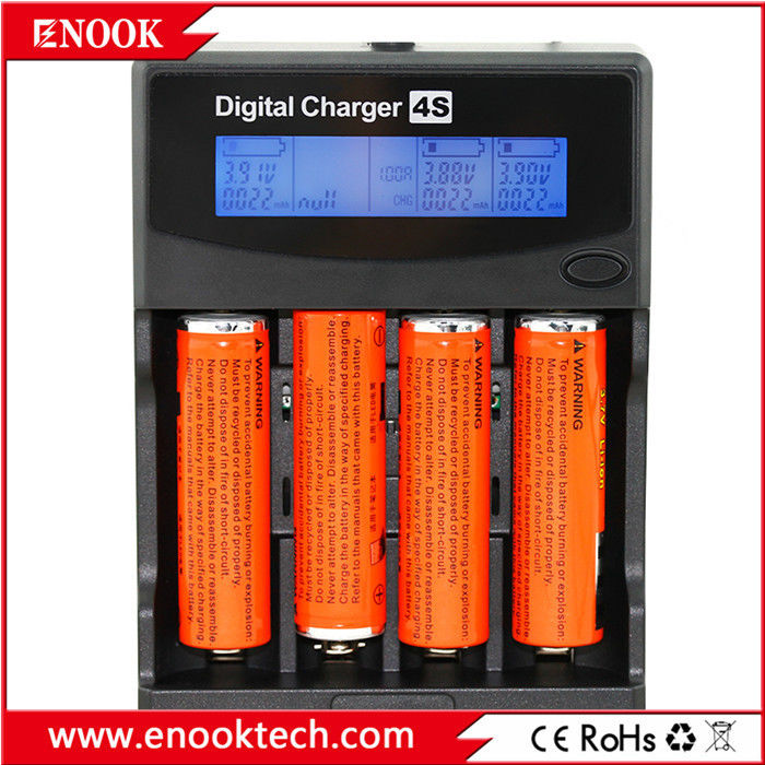Smart 4 Slots AA AAA Carregador de bateria DC3.6V / 3.7V Carregador de bateria recarregável