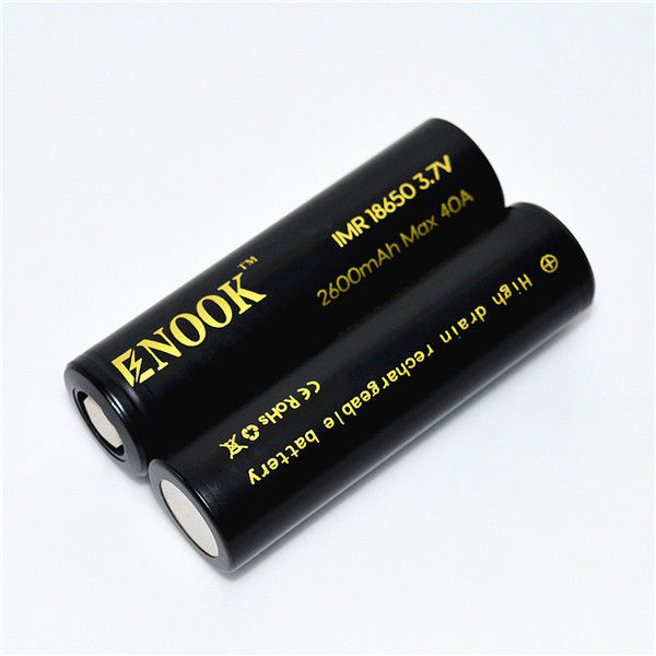 Enook taxa de descarga alta 18650 bateria globo enook 18650 2600mAh 40A 18650 bateria de íons de lítio
