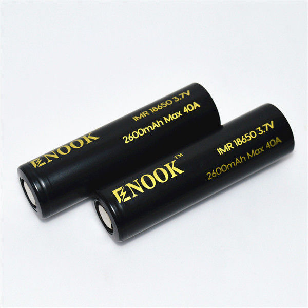 Enook taxa de descarga alta 18650 bateria globo enook 18650 2600mAh 40A 18650 bateria de íons de lítio
