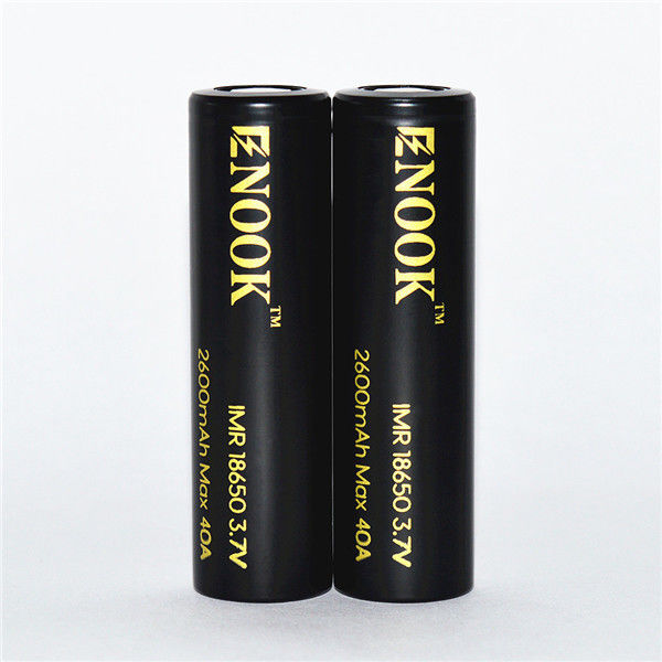 Enook taxa de descarga alta 18650 bateria globo enook 18650 2600mAh 40A 18650 bateria de íons de lítio