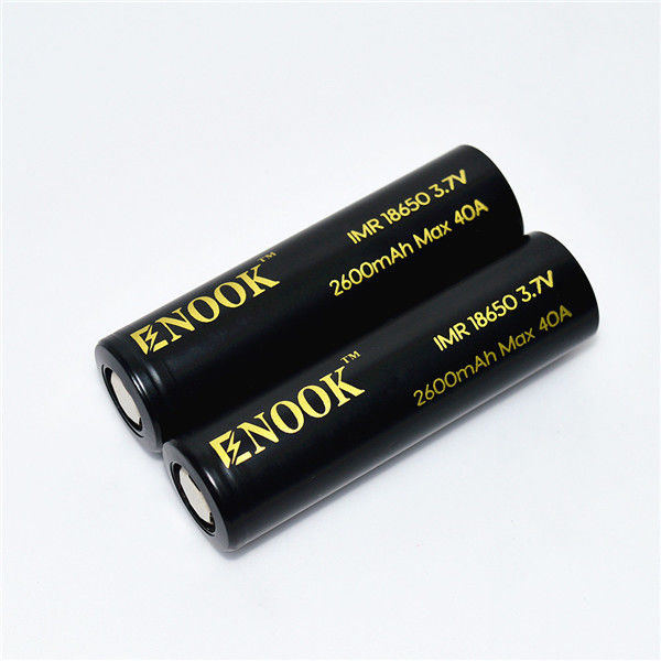 Enook taxa de descarga alta 18650 bateria globo enook 18650 2600mAh 40A 18650 bateria de íons de lítio