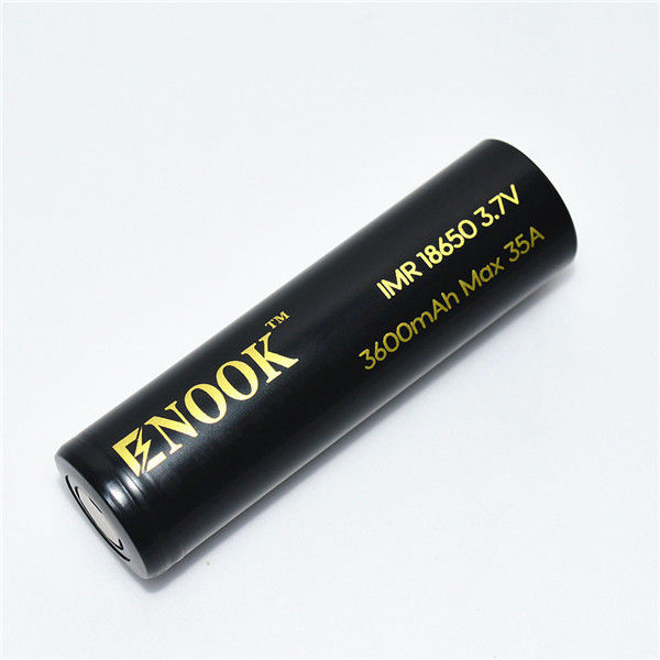 Alta taxa de descarga 3600mAh Max 35A 18650 bateria recarregável 3.7V Bateria de íons de lítio