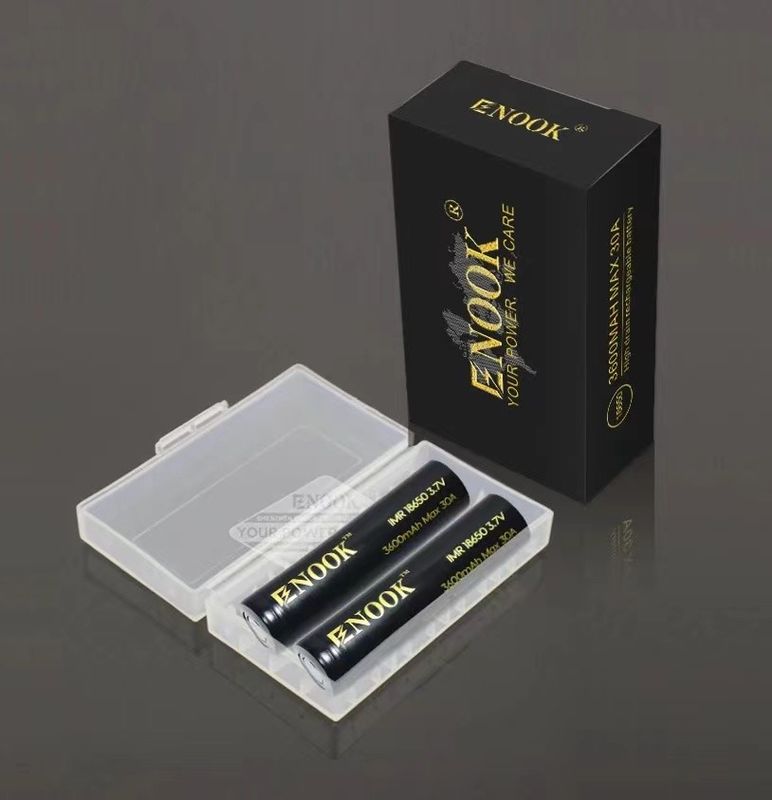 18650 Bateria recarregável de íons de lítio 3.7V 3600mAh Tipo de topo plano