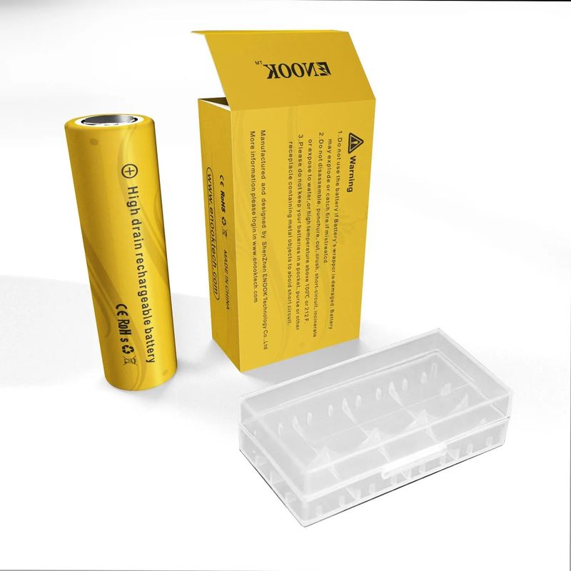 Doublepow preço por atacado 18650 3.7V 2200mah bateria recarregável célula 40A 3.7V mod 18650 bateria de iões de lítio amarelo
