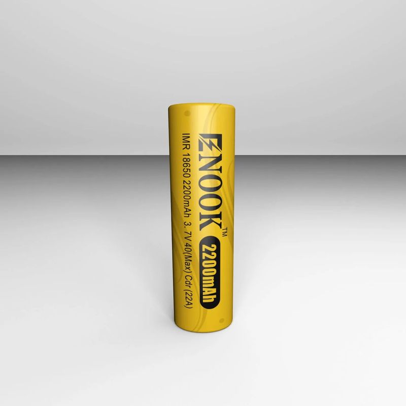 Doublepow preço por atacado 18650 3.7V 2200mah bateria recarregável célula 40A 3.7V mod 18650 bateria de iões de lítio amarelo