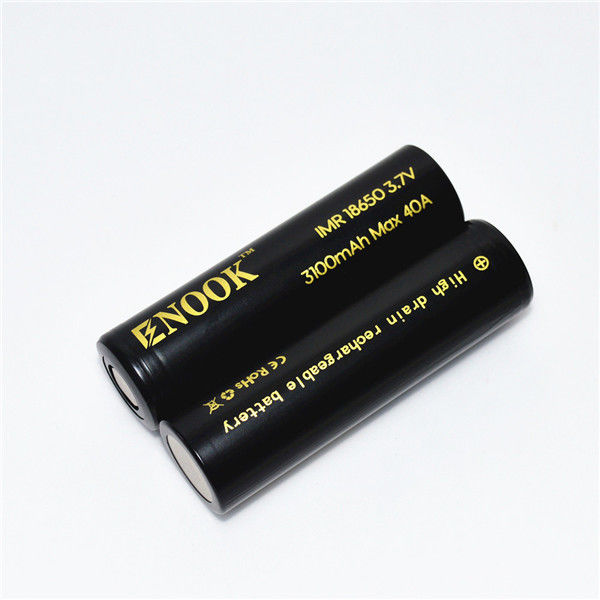 3100mAh 3.7V 18650 Bateria recarregável de alta descarga