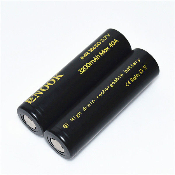 Produtor 3.7V Célula recarregável Enook 18650 3200mAh MAX 30A Cdr20 Bateria de lítio de íons de lítio