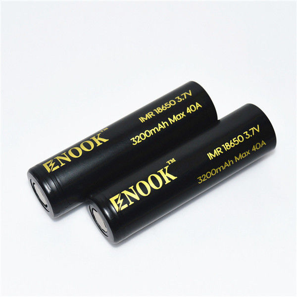 Produtor 3.7V Célula recarregável Enook 18650 3200mAh MAX 30A Cdr20 Bateria de lítio de íons de lítio