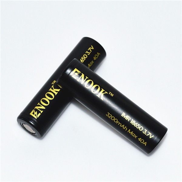 Produtor 3.7V Célula recarregável Enook 18650 3200mAh MAX 30A Cdr20 Bateria de lítio de íons de lítio