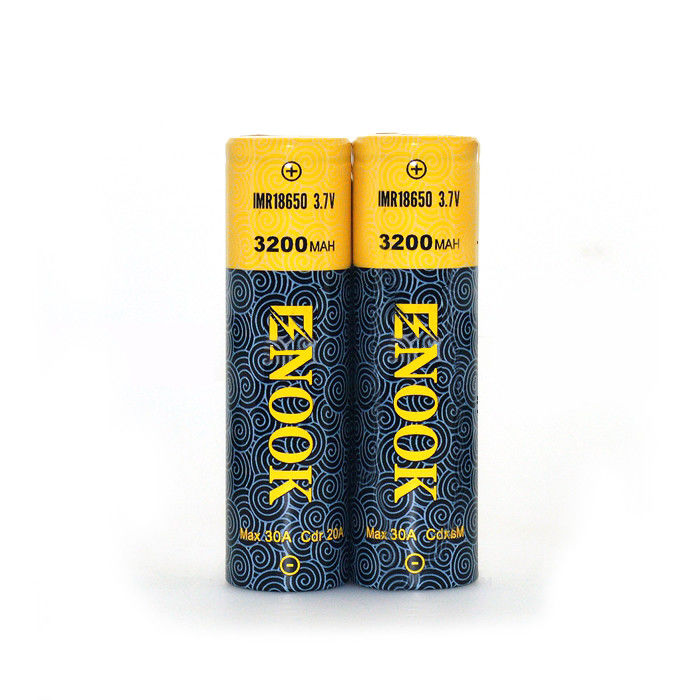 18650 Célula de bateria de íons de lítio 3200mAh 3.7V Alta taxa de descarga para laptop
