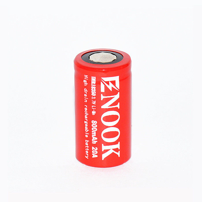 Bateria recarregável IMR Li Ion 800mAh 20amp 18350 Li Mn Bateria para lanterna
