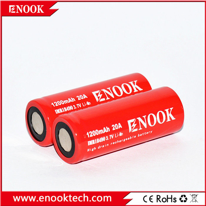 18490 Bateria de íon de lítio cilindro 1200mAh 3.7V 20A Para bicicleta elétrica