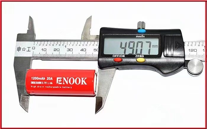 18490 1200mAh enook 20A 3.7v para bicicleta elétrica 18490 bateria recarregável bateria PK agm 12V