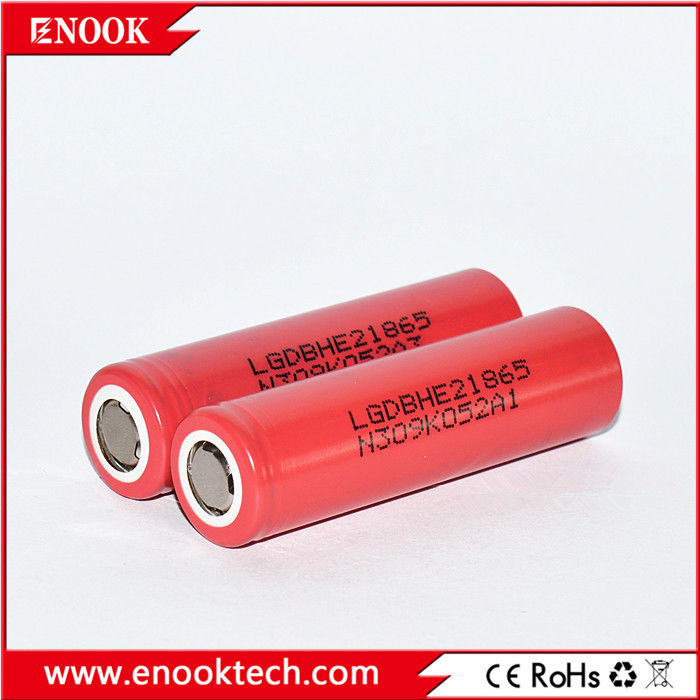 HE2 2500mah Li Ion 18650 Célula de bateria para bicicletas E Lâmpada elétrica ferramenta