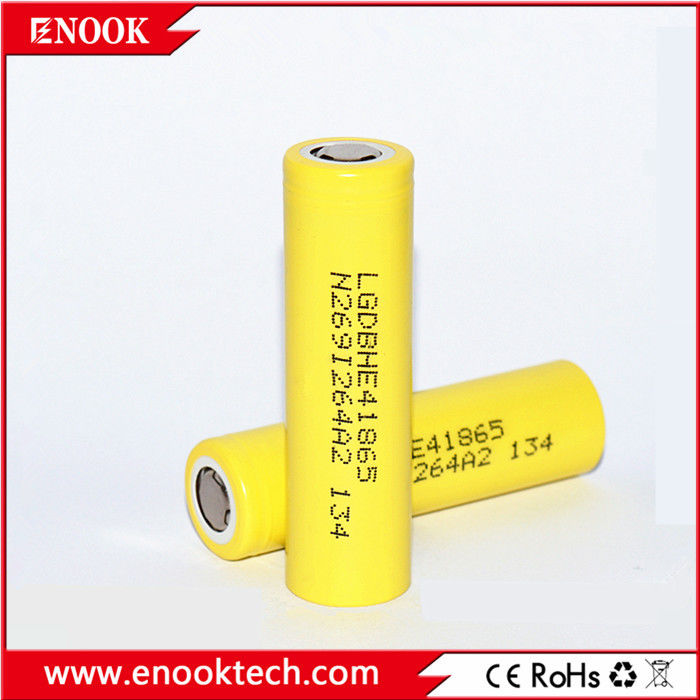 Bateria HE4 por grosso, ICR18650HE4 18650 2500mAh bateria he4 de 3,6 V, he2 35Amps 18650 bateria de polímero de íons de lítio de 3,7 V