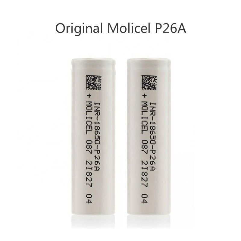 Por grosso Célula de alto desempenho 3.7v I Molicel 3.7v 2600mah 18650 P26A Bateria recarregável para eletrônicos de consumo