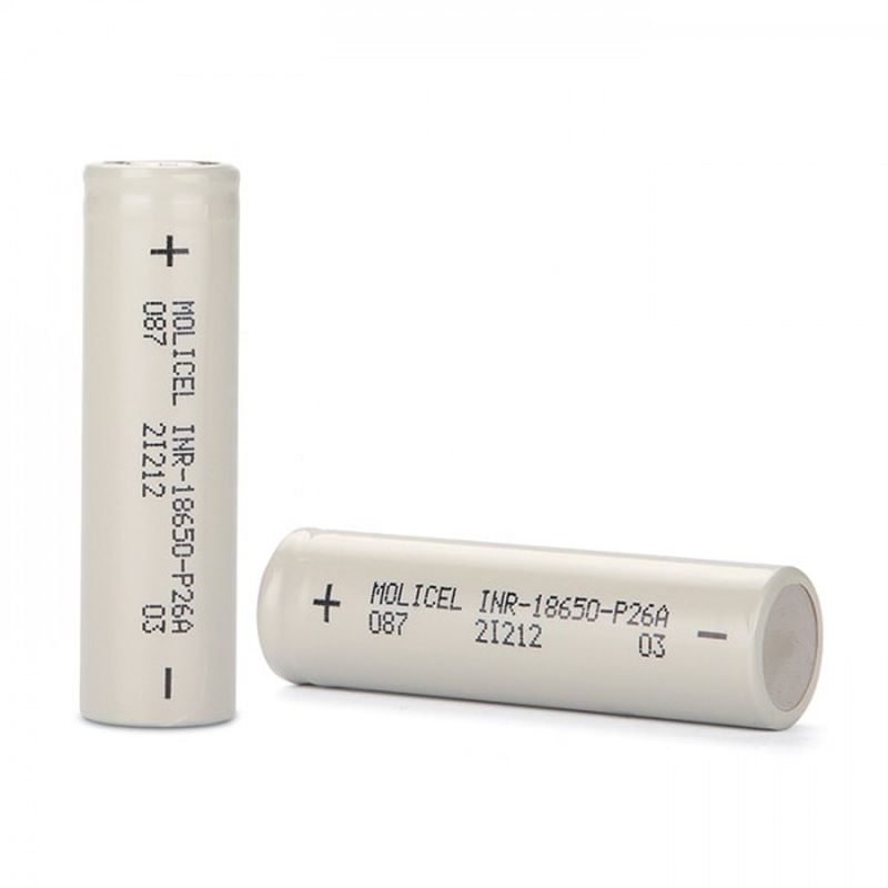 Por grosso Célula de alto desempenho 3.7v I Molicel 3.7v 2600mah 18650 P26A Bateria recarregável para eletrônicos de consumo