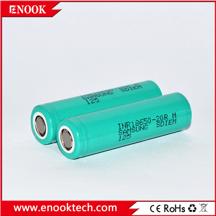 Em estoque 18650 samsung 20R 3.7v 2000mah 18650 Bateria de lítio recarregável de íons de lítio para bateria