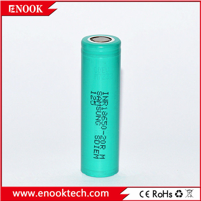 Em estoque 18650 samsung 20R 3.7v 2000mah 18650 Bateria de lítio recarregável de íons de lítio para bateria