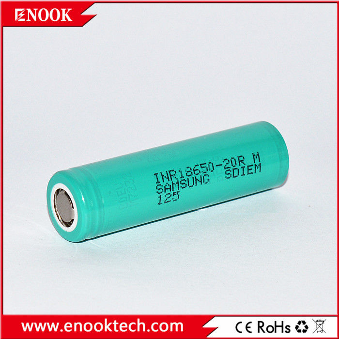 Em estoque 18650 samsung 20R 3.7v 2000mah 18650 Bateria de lítio recarregável de íons de lítio para bateria