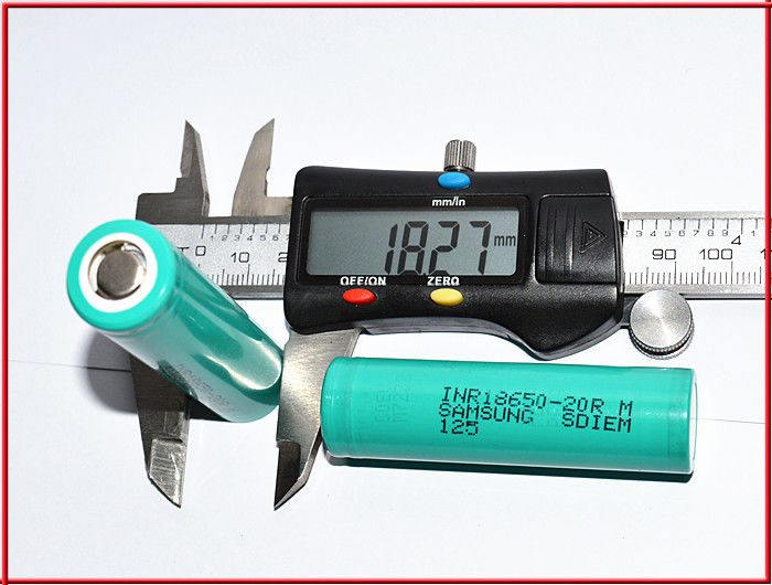 Em estoque 18650 samsung 20R 3.7v 2000mah 18650 Bateria de lítio recarregável de íons de lítio para bateria
