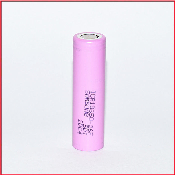 Bateria recarregável 18650 Célula de bateria 3.7V 2600mah 18650 Bateria de íons de lítio para lanterna