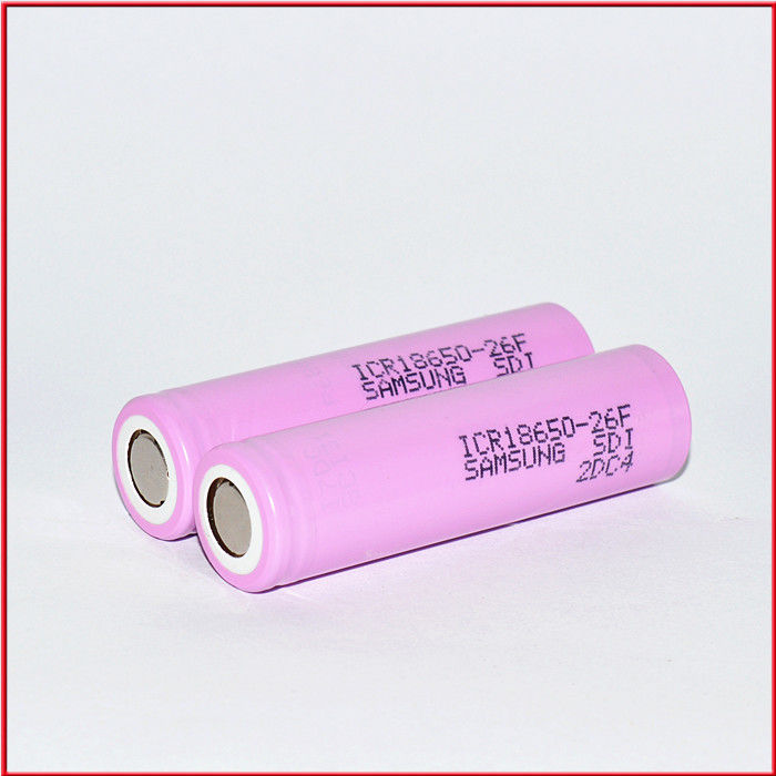 Bateria recarregável 18650 Célula de bateria 3.7V 2600mah 18650 Bateria de íons de lítio para lanterna