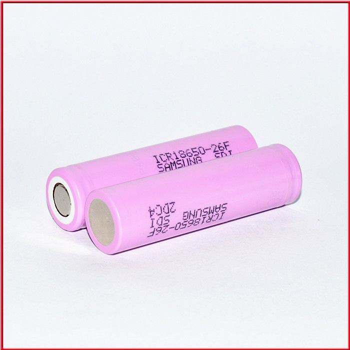 SAM ICR18650 26F 2600mAh 26JM 26J 26H 3.6V 18650 2600mAh bateria de lítio 510 bateria de linha