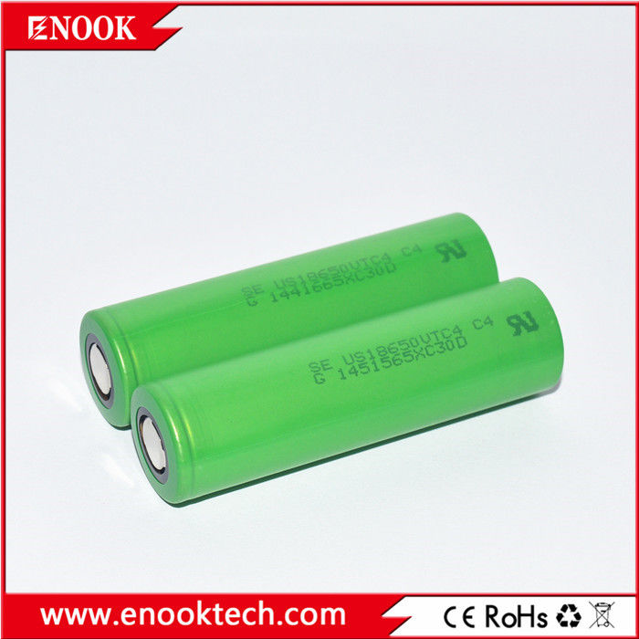 Bateria de bicicleta eletrônica 3.6V 18650 US18650VTC4 2100mAh 18650 30A Max Bateria de chave de fenda contínua Para a Sony