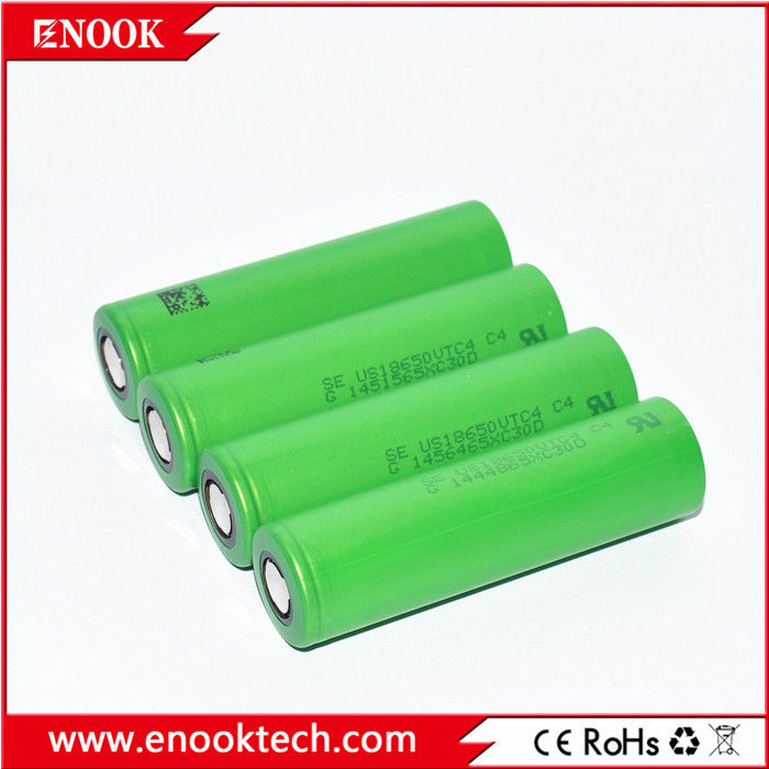Bateria de bicicleta eletrônica 3.6V 18650 US18650VTC4 2100mAh 18650 30A Max Bateria de chave de fenda contínua Para a Sony
