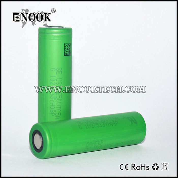 Especificações da bateria Vtc5 2600mAh por atacado em bateria recarregável iônica 3.7V 18650 bateria