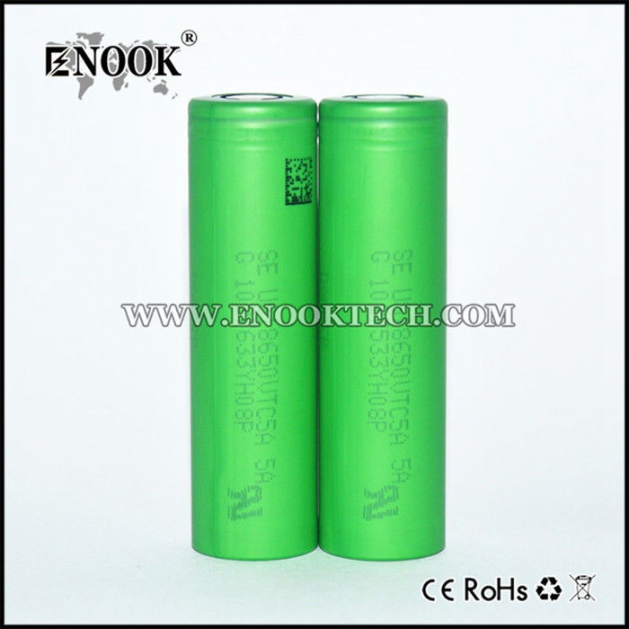 Especificações da bateria Vtc5 2600mAh por atacado em bateria recarregável iônica 3.7V 18650 bateria