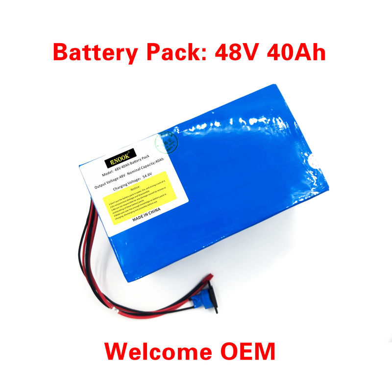 48V 40Ah 50A E Bateria de Scooter Tipo Azul Bateria de Íon de Lítio E de Bicicleta Com Carregador