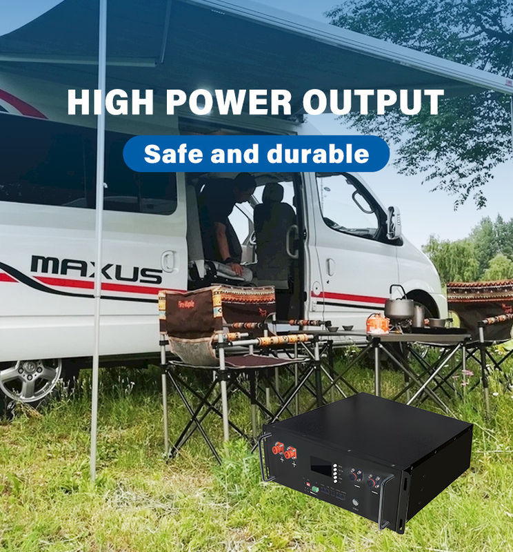 5Kw 10Kw 20 Kw Bateria montada no rack do servidor 48V Lifepo4 Bateria para sistema solar