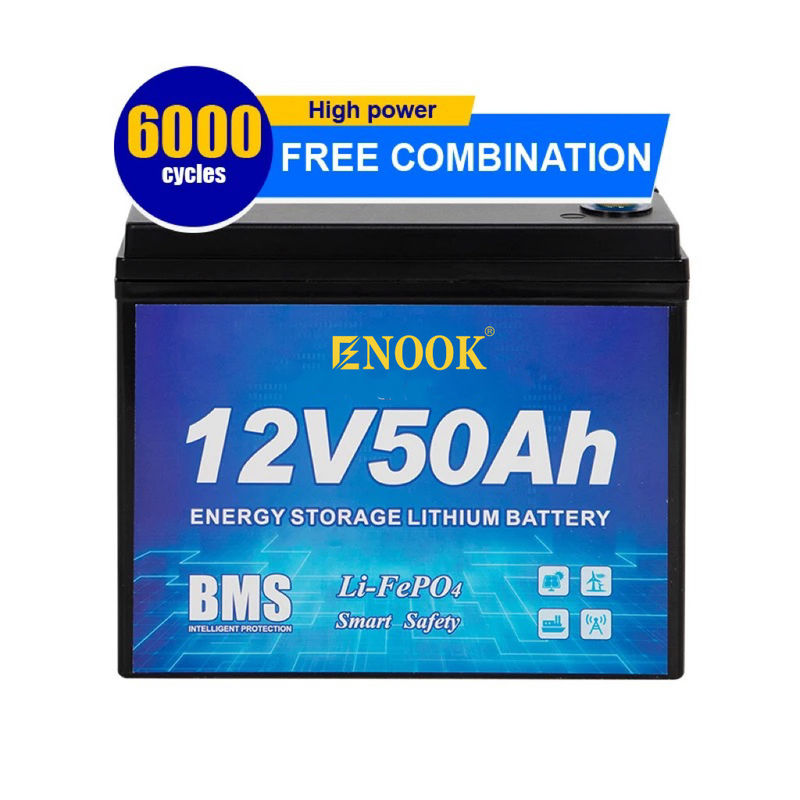 Bateria de armazenamento de energia de 24V 12V 48V 50Ah 100Ah 200Ah 300Ah 400Ah Bateria de ferro de lítio LifePo4 com BMS