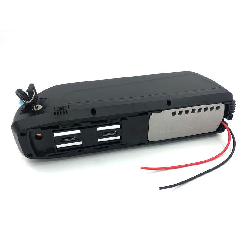 Bateria de iões de lítio de alta potência de tipo Hailong 48V 10Ah 15A 500W Para bicicleta elétrica