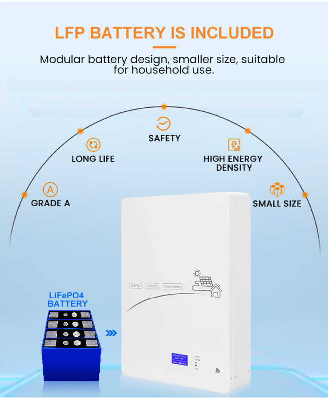Sistema de armazenamento de energia solar certificado CE/ROHS/UN38.3/MSDS/DGC com taxa de descarga de 90%