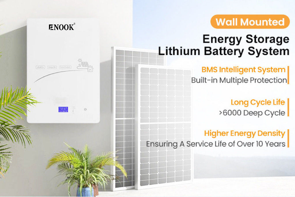 Bateria de iões de lítio solar de 12,5KWh 51.2V 100AH Para Bateria de armazenamento de energia solar