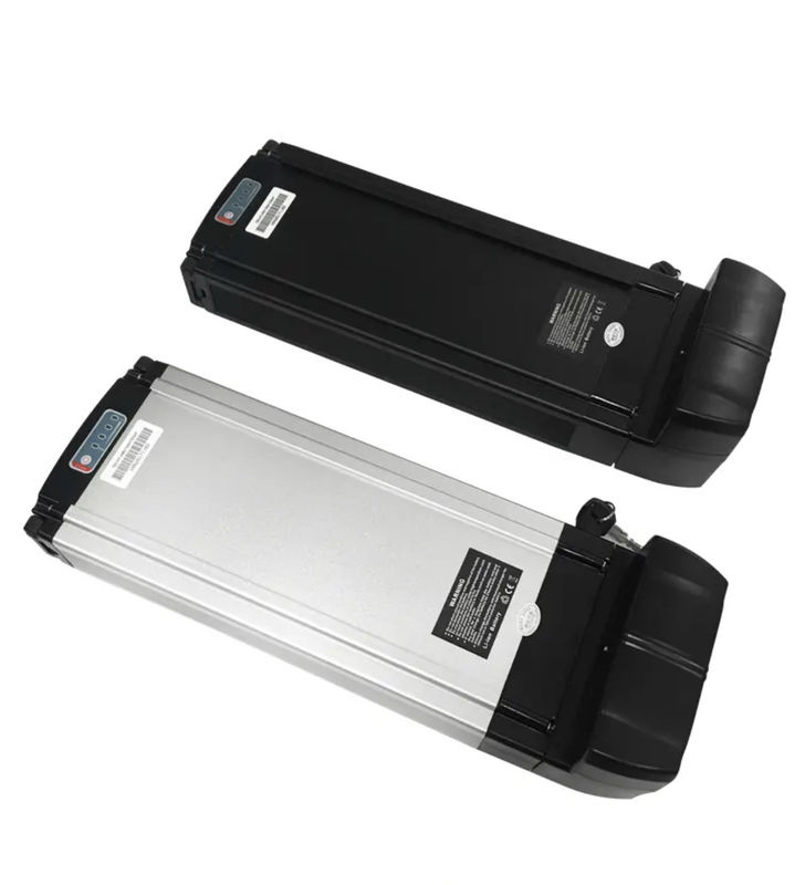 Eco-friendly Rear Rack E Bike Battery Pack Sliver Bateria de íons de lítio para bicicletas
