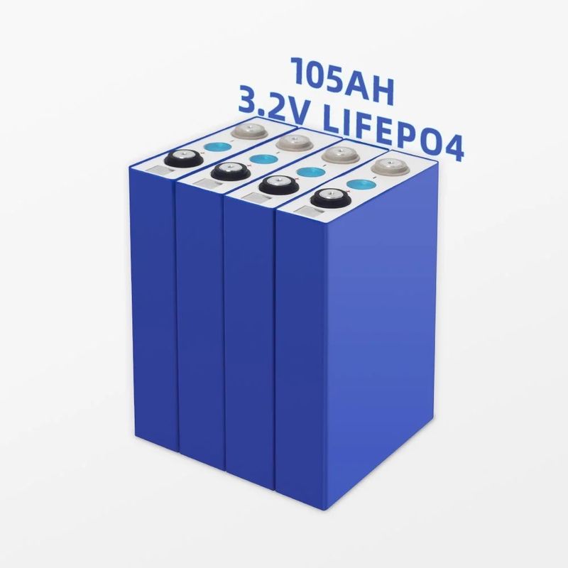 Taxa padrão de carga-descarga 105Ah 3.2V Bateria Lifepo4 de grau A para armazenamento de energia de veículos elétricos