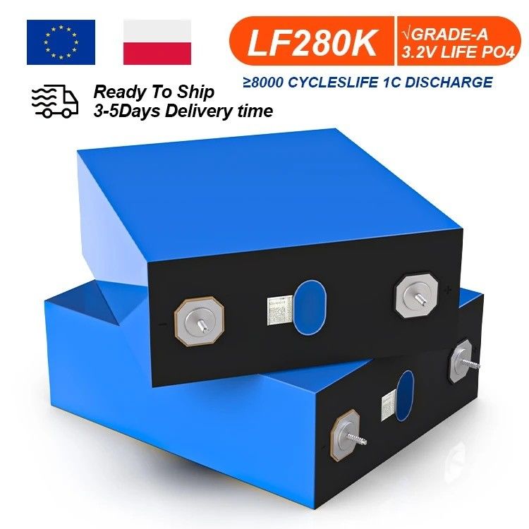 Bateria LiFePO4 de alta capacidade 280Ah Células de fosfato de ferro de lítio para EV solar RV Pack