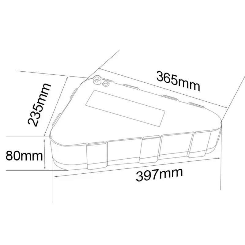 18650 Triângulo de Células 36V/ 48V/ 52V/ 60V/ 72V Bateria de Bicicleta Elétrica com Capacidade de 13Ah~17.5Ah
