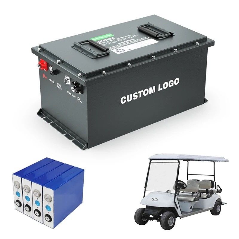 58.4V 100ah 105ah 200ah Carrinho de Golf LiFePO4 Bateria Elétrica de Íons de Lítio 51.2V Ciclo Profundo IP64