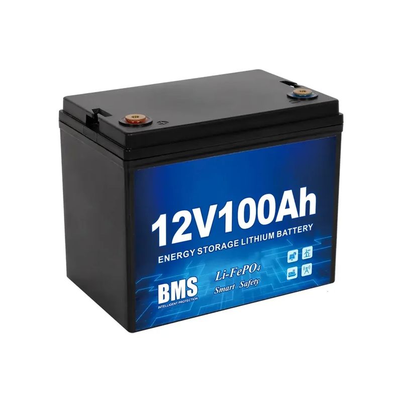 12V 24V 48V Lifepo4 Bateria Pack com 120A corrente de descarga Bateria de lítio ferro fosfato