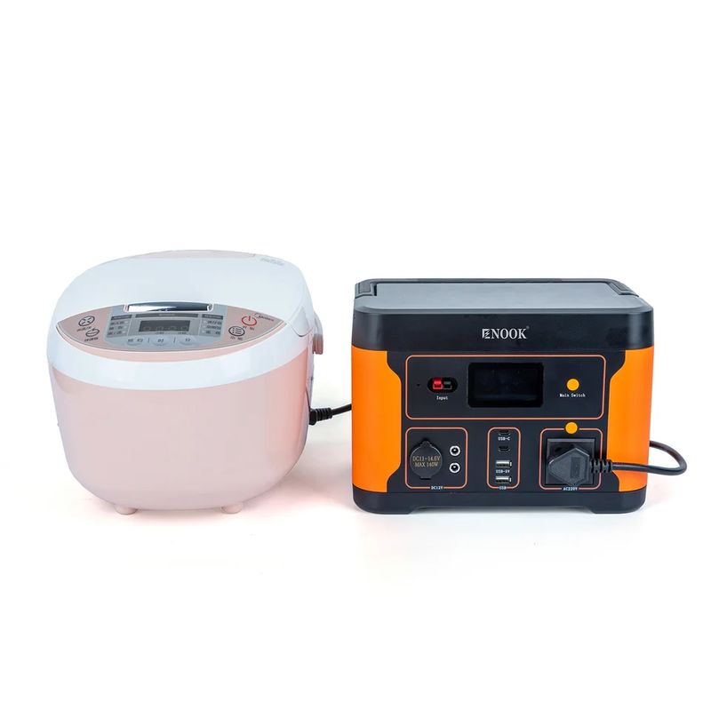 Pure Sine Wave 500W Estação de Energia Portátil Com Portos USB C E Capacidade de Bateria